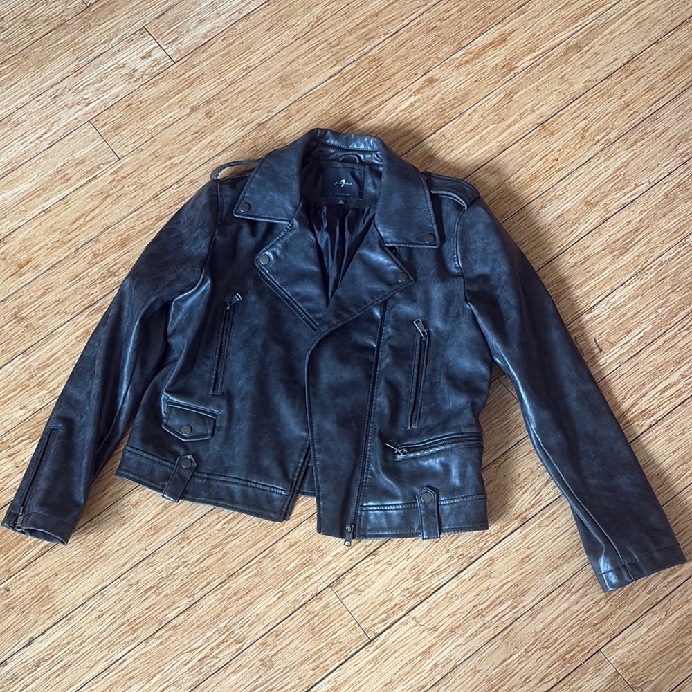 Black Leather Biker Jacket